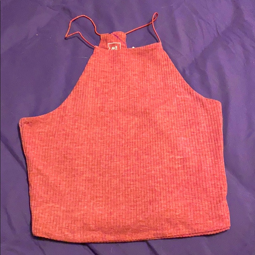 Cropped Halter Tank Top